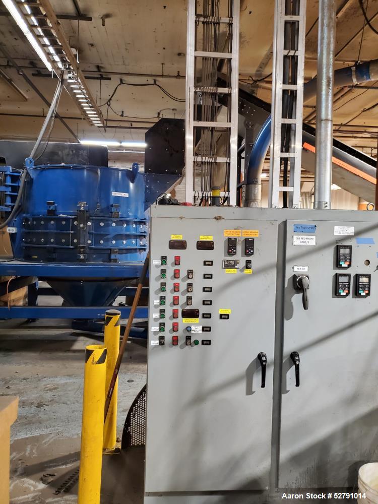 Used Vertical Impact Mill – Model CMIMV-2000 | 200 HP | VFD Controls + Infeed Conveyor | Li-ion & E-Scrap Applications