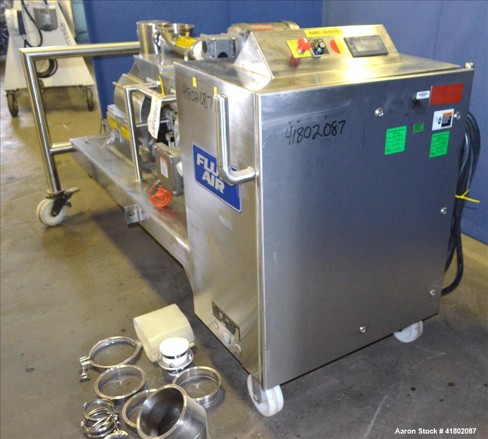 Used Stainless Steel Fluid Air Impact/Screening Mill, Model 014