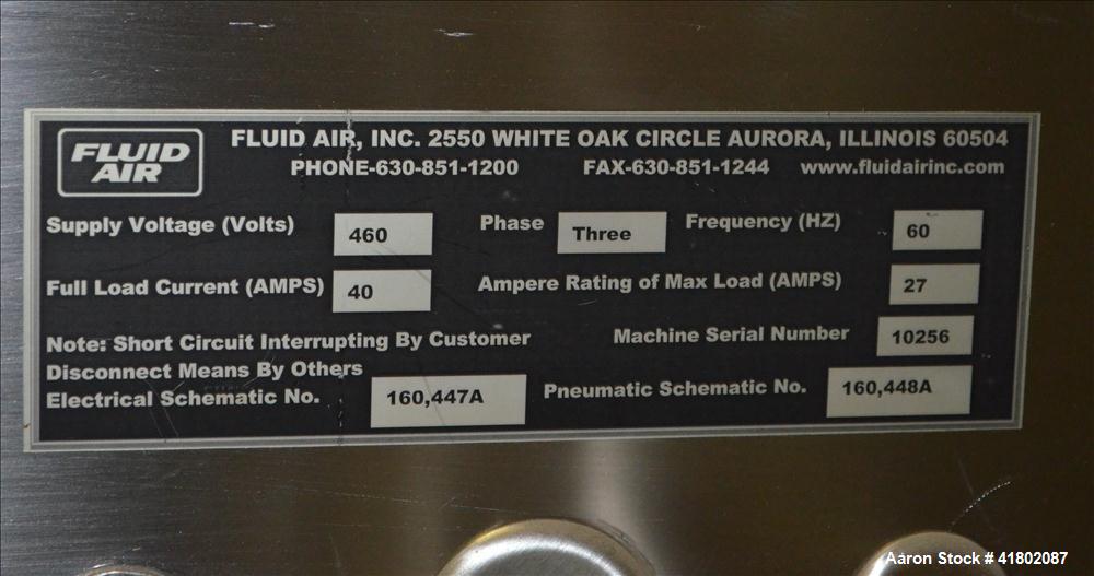 Used Stainless Steel Fluid Air Impact/Screening Mill, Model 014