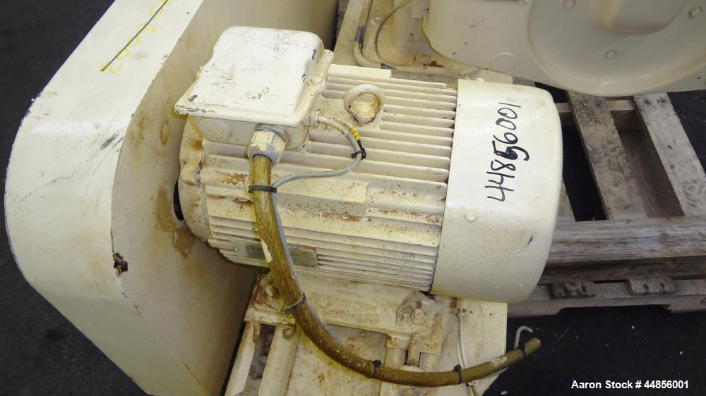 Used Hosokawa Alpine UPZ Fine Impact Mill, Model 250 UPZ, Carbon Steel. (1) Swing type beater with (8) bolt on tip blades, (1) approximate 9" diameter x 5" deep sieve ring with screen. 3" x 4-1/2" To...