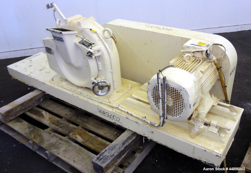 Used Hosokawa Alpine UPZ Fine Impact Mill, Model 250 UPZ, Carbon Steel. (1) Swing type beater with (8) bolt on tip blades, (1) approximate 9" diameter x 5" deep sieve ring with screen. 3" x 4-1/2" To...