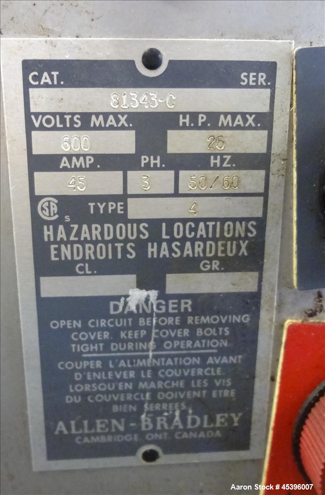 Used Stainless Steel Quadro Comil, Model 196SI