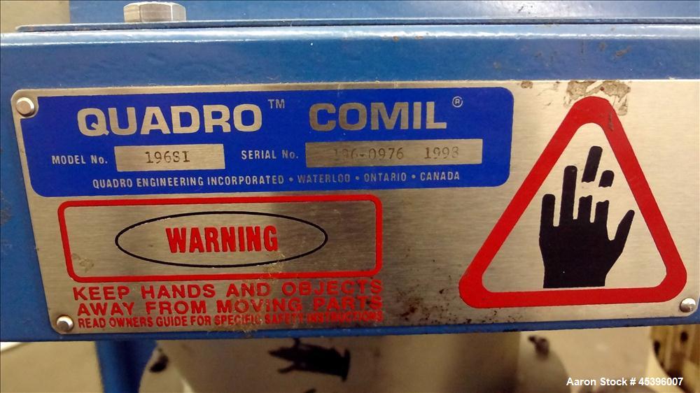 Used Stainless Steel Quadro Comil, Model 196SI