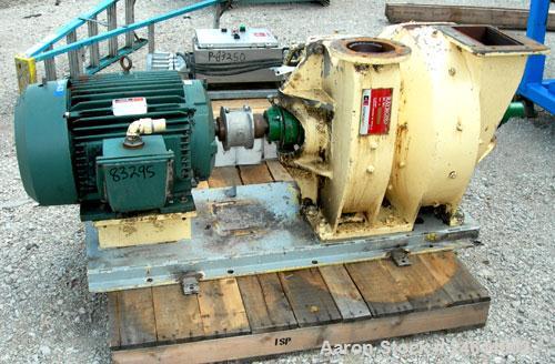 Used Raymond Air Swept Swing Hammer Impact Mill, Carbon Steel. 6" x 10" Feed, 6" discharge. Approx 16" diameter rotor with swinging  hammers. Driven by a 40 hp, 3/60/460 volt, 3560 rpm motor. Base  M...