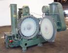 Used Bepex Pulvocron Air Swept Combination Pulverizer / Classifier Mill, Model PC-38, Carbon Steel. Approximate 38” diameter x 8” deep chamber with (3) grinding discs, driven by a 100 hp, 3/60/460 vo...