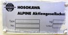 Used Hosokawa Alpine UPZ Fine Impact Mill, Model 250 UPZ, Carbon Steel. (1) Swing type beater with (8) bolt on tip blades, (1) approximate 9