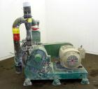 Used Strong Scott Pulvocron Air Swept Combination Pulverizer / Classifier Mill, Model PC-20-E, Carbon Steel. Approximate 20” diameter x 8” deep chamber with (1) grinding disc, driven by a 60hp, 3/60/...