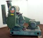 Used Strong Scott Pulvocron Air Swept Combination Pulverizer / Classifier Mill, Model PC-38, Carbon Steel. Approximate 38” diameter x 8” deep chamber with (3) grinding discs, driven by a 100 hp, 3/60...