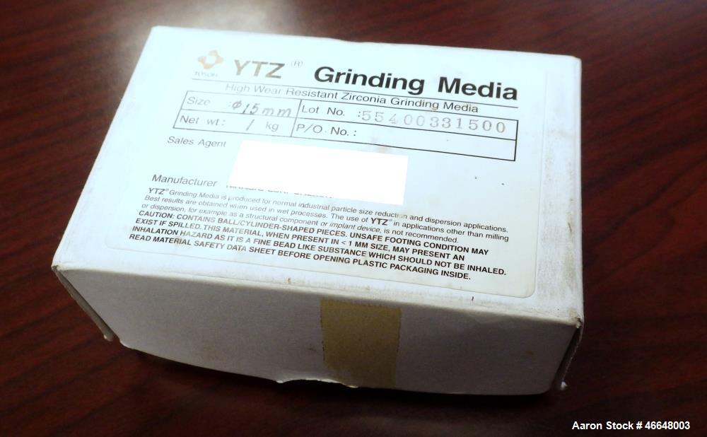 Used Nikkato Corporation YTZ High Wear Resistant Zirconia Grinding Media