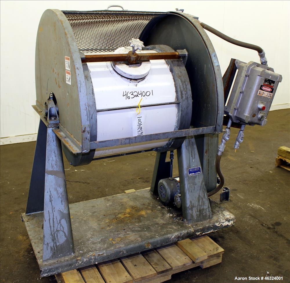 Used Paul O. Abbe One Piece Ceramic Ball Mill, Model 5A. Total volume 35.30 gal