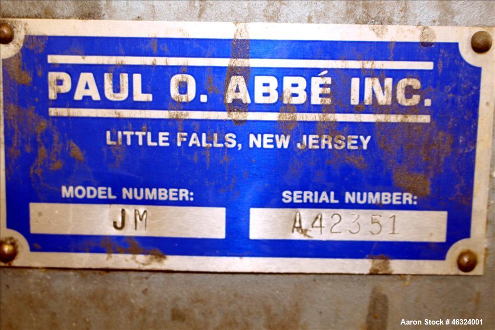 Used Paul O. Abbe One Piece Ceramic Ball Mill, Model 5A. Total volume 35.30 gal