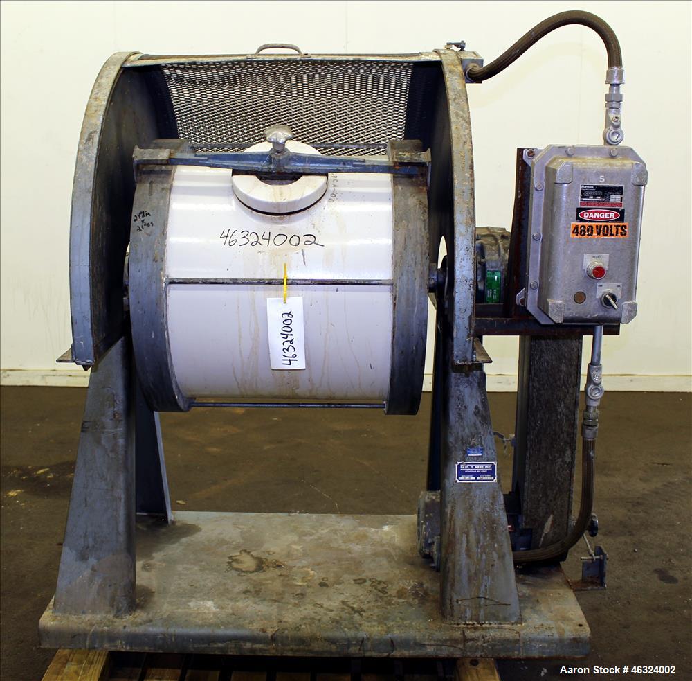 Used Paul O. Abbe Trunnion Mounted Jar Mill, Model 5A