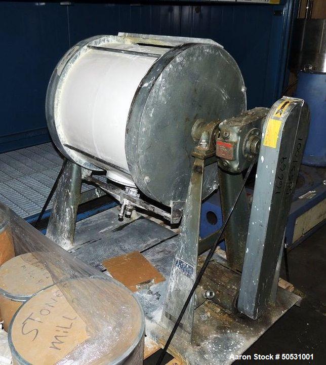 Used Paul O. Abbe Ceramic Jar Mill, Model #5A, 4.8 Cubic Feet (36 Gallon).