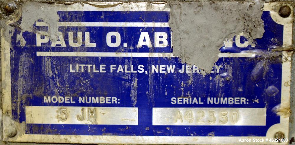 Used Paul O. Abbe Trunnion Mounted Jar Mill, Model 5