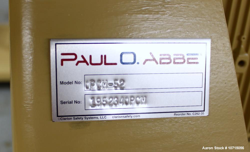 Unused- Paul O Abbe One Piece Ceramic Ball Mill, Model OPCM 52