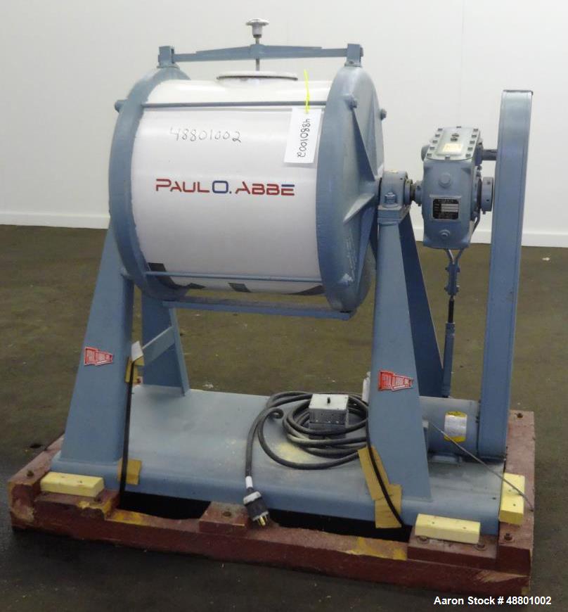 Used Paul O Abbe Ball Mill, 40 Liter (10.5 Gallon) Capacity, Carbon Steel.