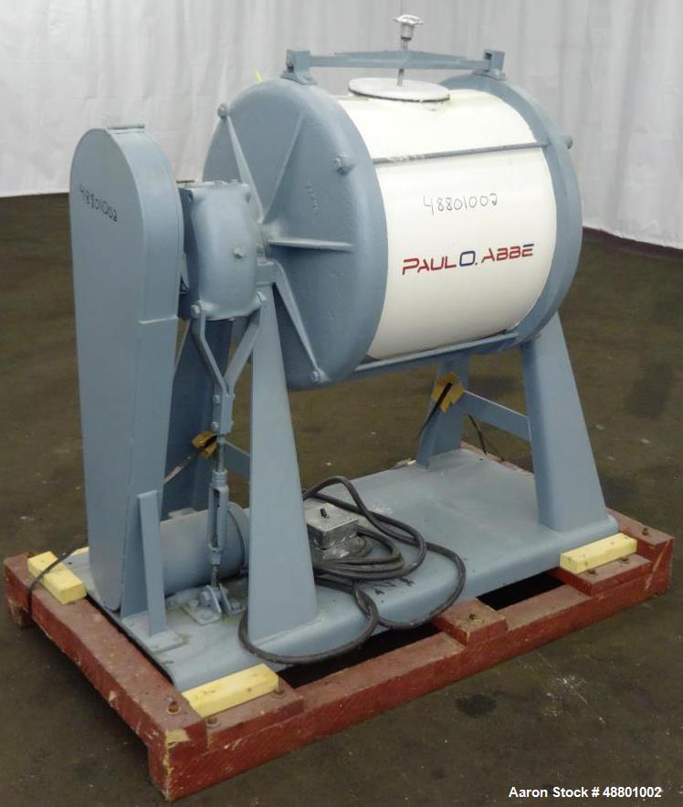 Used Paul O Abbe Ball Mill, 40 Liter (10.5 Gallon) Capacity, Carbon Steel.
