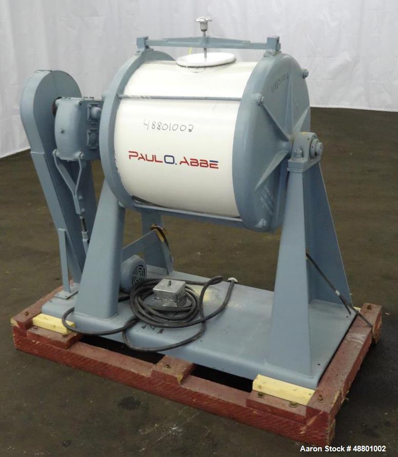 Used Paul O Abbe Ball Mill, 40 Liter (10.5 Gallon) Capacity, Carbon Steel.