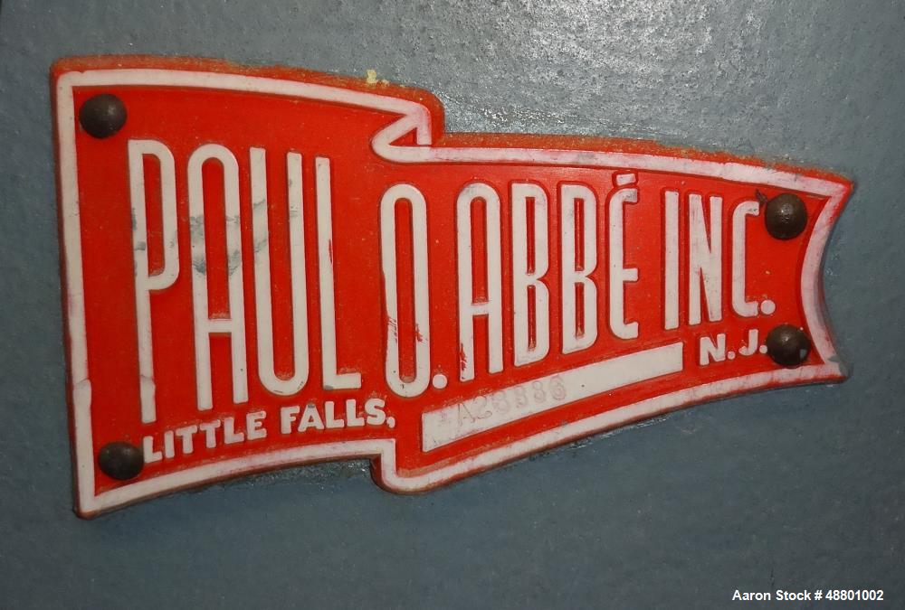 Used Paul O Abbe Ball Mill, 40 Liter (10.5 Gallon) Capacity, Carbon Steel.