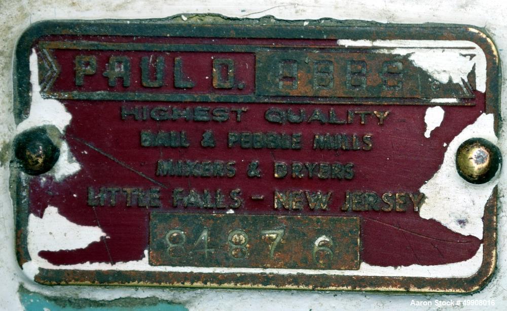 Used Paul O Abbe Ceramic Ball Mill