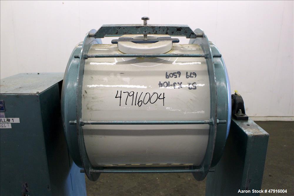 Used U.S. Stoneware Ceramic Jar Mill, Approximate 52 gallon capacity.