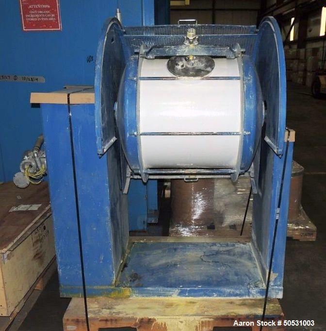 Used US Stoneware Ceramic Ball Mill, Approximate 52 Gallon, 7 Cubic Feet.