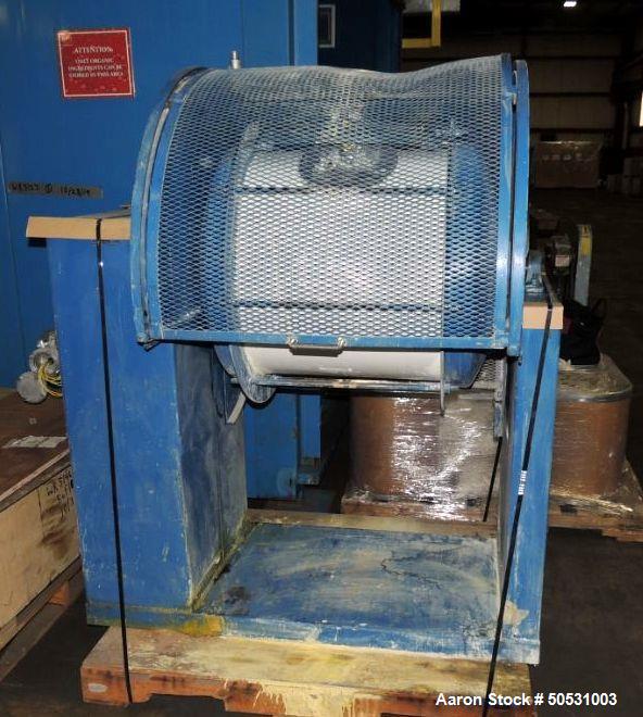 Used US Stoneware Ceramic Ball Mill, Approximate 52 Gallon, 7 Cubic Feet.