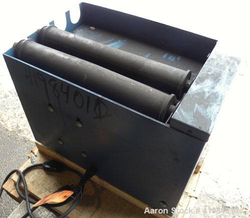 Used U.S. Stoneware Jar Rolling Mill. Single tier, (2) 2’’ diameter x 13" long rubber rollers, driven by an approximate 1/4 HP motor. Approximate 60 pound load capacity. Base mounted with speed contr...