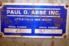 Used- Paul O. Abbe One Piece Ceramic Ball Mill, Model 5A. Total volume 35.30 gal