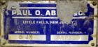 Used Paul O. Abbe Trunnion Mounted Jar Mill, Model 5