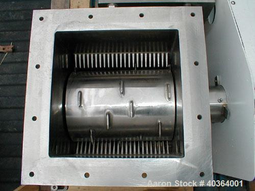Unused-Never Used Franklin Miller 1077S4 Pharma Grade 316 SS Delumper Crusher w/ 5 hp motor, clean in place design.