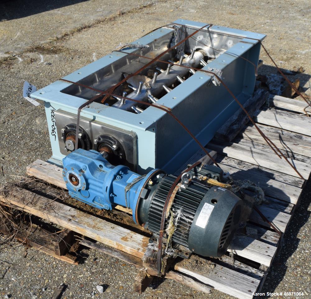 Used Dual Shaft Lump Breaker, Stainless Steel.