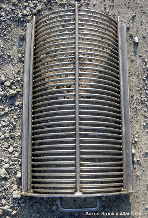 Used Anderson Dahlen Product Lump Breaker, 304 stainless steel. 14'' wide x 25 3/4'' long chamber, 2'' diameter shaft with (12) bolt on "T" type paddles. Bottom bar screen. Driven by a 1/2 hp, 3/60/2...