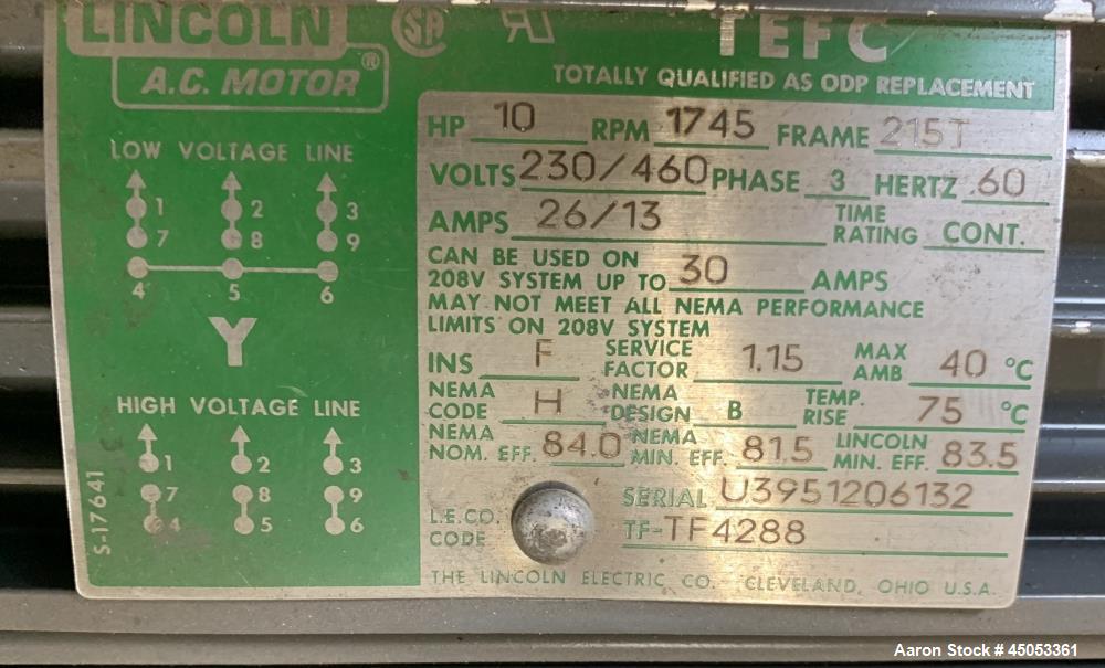 Unused- Franklin Miller Delumper With IMI Industrial Magnetic, Model 1077S4. Feed opening 12" x 12". Rotor approximate 12" wide. Driven by 10hp, 3/60/230/460 volt, 1745 rpm motor. Serial# 4932-B.
