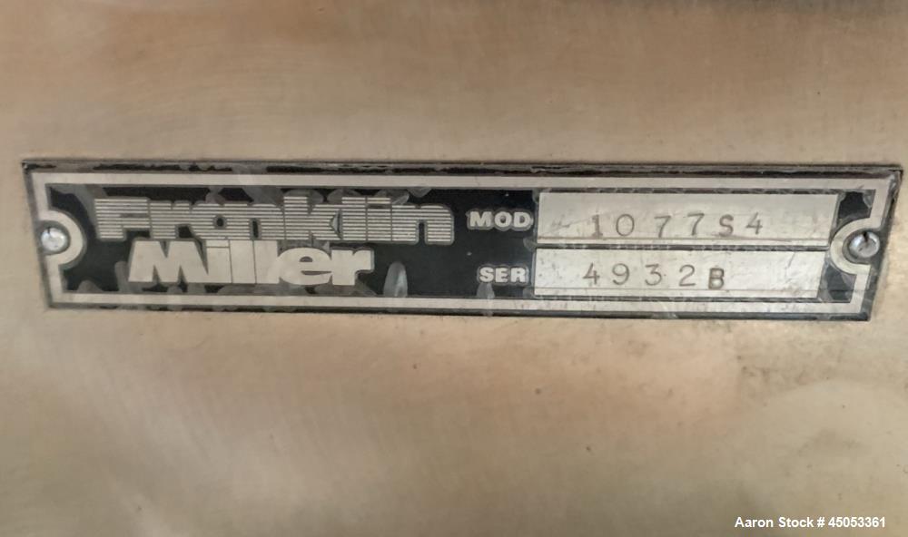 Unused- Franklin Miller Delumper With IMI Industrial Magnetic, Model 1077S4. Feed opening 12" x 12". Rotor approximate 12" wide. Driven by 10hp, 3/60/230/460 volt, 1745 rpm motor. Serial# 4932-B.