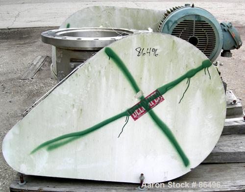 Used Franklin Miller Inline Pipe Delumper, Model PD24, 304 Stainless Steel. Approximate 24" diameter opening, 32" OD mounting flange. 5-1/2" diameter shaft with 9 rotating knives approximately 1" thi...