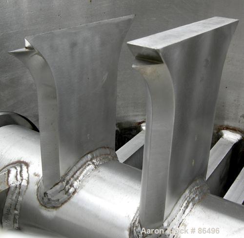 Used Franklin Miller Inline Pipe Delumper, Model PD24, 304 Stainless Steel. Approximate 24" diameter opening, 32" OD mounting flange. 5-1/2" diameter shaft with 9 rotating knives approximately 1" thi...