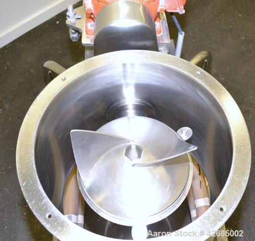 Used Alexanderwerk Shredder/Grater, Type R300, 316 Stainless Steel. 20-1/2’’ Diameter x 16’’ deep chamber, 12’’ diameter 2 blade rotor, missing sizing basket. Top feed hopper with safety grate, botto...