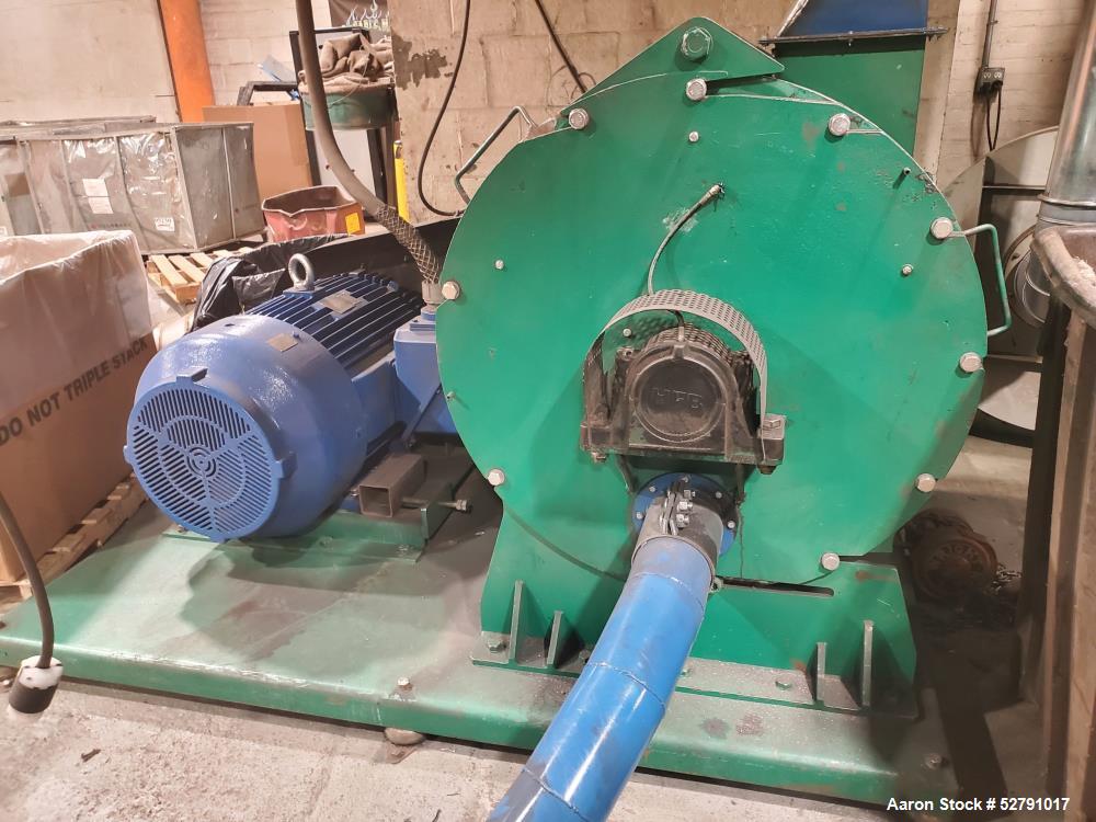 Turbo Mill Model CMTM-1500 – 200 HP, Clam-Shell Design, Blower, Cyclone, Airlock, VFD Controls (Used)