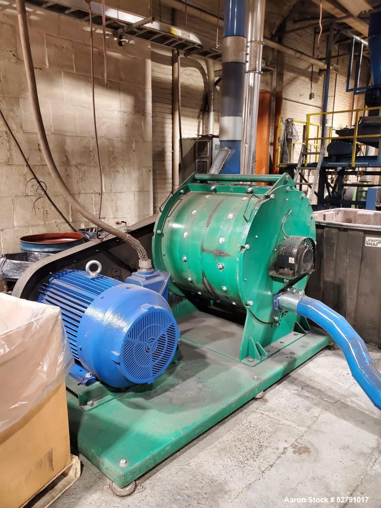 Turbo Mill Model CMTM-1500 – 200 HP, Clam-Shell Design, Blower, Cyclone, Airlock, VFD Controls (Used)