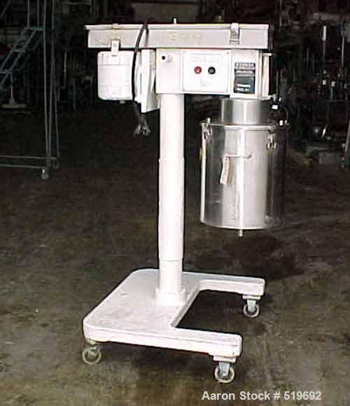 USED: Stokes stainless steel, sanitary "Tornado" mill, model 44-0. Features 3 hp TEFC drive by Baldor @ 1725 rpm, 208-220/440/3 phase voltage, 9.0-8.6/4.3 amps. Belt driven mill with triple speed pul...