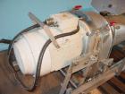 Used Bucher apple grinding disc mill, model CM50, stainless steel. 30 kW motor for main grinding head, 3 kW motor for 14 inch diameter x 30 inch long feed conveyor in self contained hopper, 9.5 inch ...