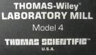 Used Thomas Wiley Cutting Mill, Model 4, Carbon Steel. 141 cubic inch chamber, 7-3/4