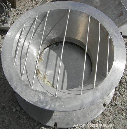 Used Paul O Abbe Pebble Mill, Model #1, 304 Stainless Steel Sroduct Contact. 68" Diameter x 56" straight side. 117 Cubic feet total capacity, 29.25 working. Alumina ceramic lined. Internal rated 14.7...