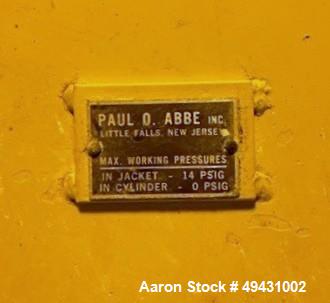 Used Paul O. Abbe 5' x 6' Jacketed Pebble Mill