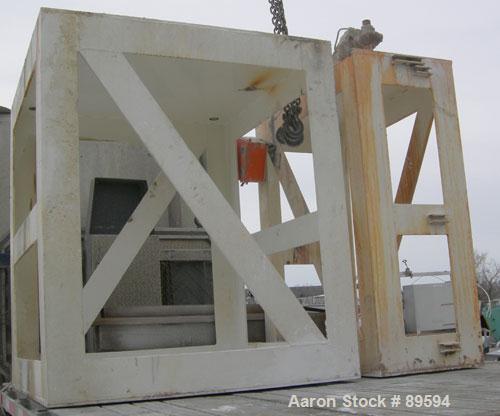 Used Paul O Abbe Pebble Mill, Model 4B, Carbon Steel, Alumina Lined. Jacketed chamber 48" diameter x 60" long. 11" x 14" charge/discharge port with cover. Driven by a 20 HP, 3/60/230/460 Volt motor w...