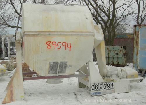 Used Paul O Abbe Pebble Mill, Model 4B, Carbon Steel, Alumina Lined. Jacketed chamber 48" diameter x 60" long. 11" x 14" charge/discharge port with cover. Driven by a 20 HP, 3/60/230/460 Volt motor w...