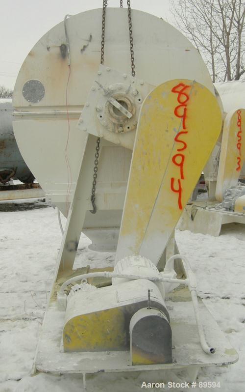 Used Paul O Abbe Pebble Mill, Model 4B, Carbon Steel, Alumina Lined. Jacketed chamber 48" diameter x 60" long. 11" x 14" charge/discharge port with cover. Driven by a 20 HP, 3/60/230/460 Volt motor w...