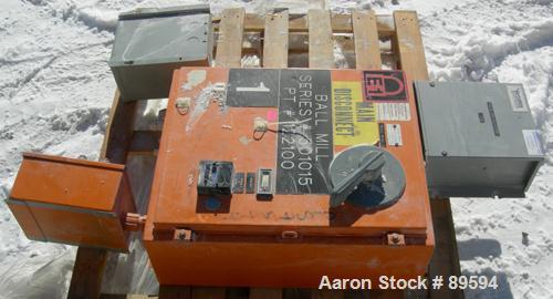 Used Paul O Abbe Pebble Mill, Model 4B, Carbon Steel, Alumina Lined. Jacketed chamber 48" diameter x 60" long. 11" x 14" charge/discharge port with cover. Driven by a 20 HP, 3/60/230/460 Volt motor w...