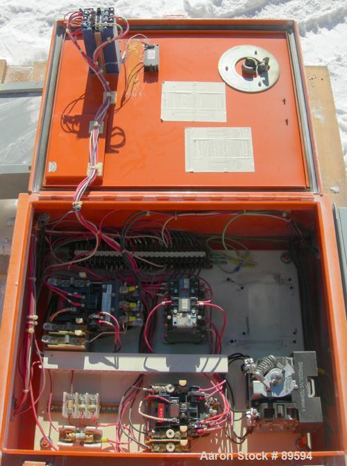 Used Paul O Abbe Pebble Mill, Model 4B, Carbon Steel, Alumina Lined. Jacketed chamber 48" diameter x 60" long. 11" x 14" charge/discharge port with cover. Driven by a 20 HP, 3/60/230/460 Volt motor w...